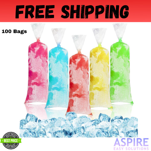 100 ice candy plastic bags - plastic,